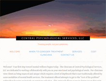 Tablet Screenshot of centralpsychservices.com